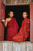 Young buddhist monks, Burma