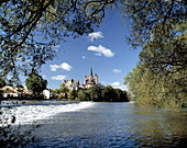 Limburg cathedral. Lahn River. Hesse. Germany