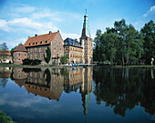 Germany, Raesfeld, Münsterland, North Rhine-Westphalia, Waßerschloss (water castle)