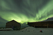 The Aurora Borealis (Northern Lights) in late fall just outside Churchill, Maitoba, Canada.