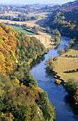 River Wye from Yat Rock. Forest of Dean. Gloucestershire, UK