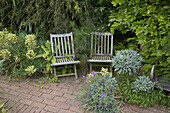 Garden Seats East Ruston Norfolk UK