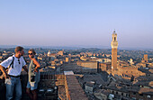 Piazza del Campo and Torre del Mangia, old town. Siena. Tuscany, Italy