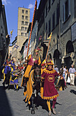 Giostra del Saracino (Joust of the Saracens) annual medieval festival, Arezzo. Tuscany, Italy