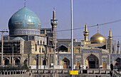 Holy perimeter of Imam Reza mausoleum. Haram-E-Motahhar. Mashhad. Iran.