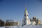 Cathedral of the Assumption, 1158-60, 1185-89, Bell Tower, 19 th c. Vladimir. Golden Ring, Russia
