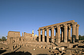 Mosque of Abu Aggag and Luxor Temple, Luxor. Egypt