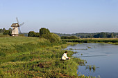 Sorot river. Domain of Alexander Pushkin family. Mikhailovskoye. Pushkinskie Gory. Russia.