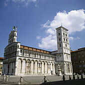San Michele in Foro church (13th century). Lucca. Tuscany. Italy