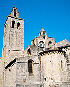 Monastery of Sant Cugat del Valles (11th and 12th centuries). Barcelona province, Catalonia, Spain