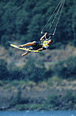 Kiteboarding. 2002 Gorge Games. Hood River, Oregon. USA