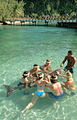 Dolphin Quest Lagoon. Intercontinental Beachcomber Hotel. Moorea. French Polynesia