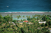 Black Rock Beach. Rarotonga. Cook Islands. Polynesia