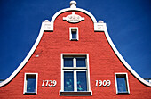 Detail of a Dutch style house in Potsdam. Germany