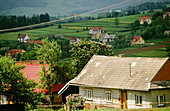 Skomielna Biala. Carpathian foothills. Carpathian Mountains. Poland