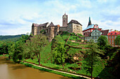 Loket nad Ohri. Village and Castle. West Bohemia. Czech Republic