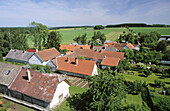 View from castle. Kamen. South Bohemia. Czech Republic