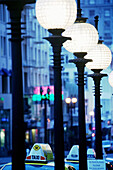 Street lamps in Powel Street. San Francisco, California, USA