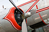 Canadian Dakota transport aircraft. Alberta Aviation Museum. Edmonton. Alberta, Canada