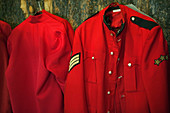 RCMP (Mountie) barracks display, Fort Calgary Historic Park. Calgary. Alberta, Canada