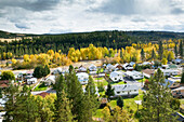 Town view in fall. Princeton. British Columbia, Canada