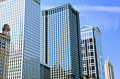 The Loop, buildings along West Wacker Drive. Chicago. Illinois, USA