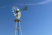 Western Development Museum and Village, farm windmill. North Battlerford. Saskatchewan, Canada