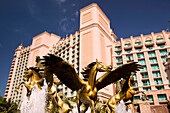 Bahamas, New Providence Island, Nassau: Atlantis Resort and Casino / Paradise Island. The Flying Horses of Atlantis Sculpture by Danie De Jager