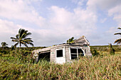 Bahamas, Abacos, Great Abaco Island, Crossing Rocks: Hurricane Damaged House