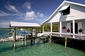 Bahamas, Abacos, Loyalist Cays , Man O War Cay: North Harbour, Boat Pier