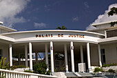 French West Indies (FWI), Guadeloupe, Basse-Terre Island , Basse-Terre prefecture: Administrative Capital of Guadeloupe. Art Deco Style Palais de Justice
