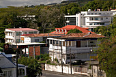 French West Indies (FWI), Guadeloupe, Basse-Terre Island , Basse-Terre prefecture: Administrative Capital of Guadeloupe. View of the Prefecture
