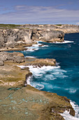 French West Indies (FWI), Guadeloupe, Grande Terre Island, La Porte d Enfer: Coastal Views of Northern Grande-Terre from La Grande Falaise Walkway