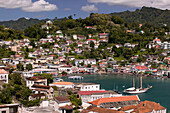 Grenada, St, George s: St. George s Harbor, from Fort George