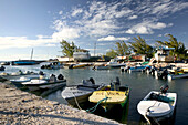 Turks & Caicos, South Caicos Island, Cockburn Harbour: Town Marina, Daytime