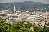 View of Castle Hill, daytime. Gellert Hill. View of Budapest (Pest). Budapest. Hungary. 2004.