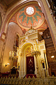 Interior. Altar detail. The Great Synagogue. Biggest in Europe. Budapest. Hungary. 2004.