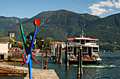 Switzerland, Ticino, Ascona Lago Maggiore Ferry pier