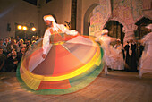 Soufi dancer in motion, Cairo, Egypt