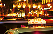 Taxi sign. Paris. France