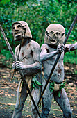 Asaro men. Papua New Guinea