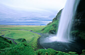 Seljalandsfoss waterfall. Iceland