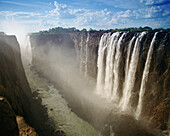 Victoria Falls, on border of Zimbabwe and Zambia