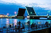 The Palace Bridge in Saint Petersburg, Russia