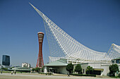 Maritime Museum and Port. Meriken Park, Kobe. Kansai. Japan.