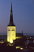 St. Olaf church. Old town. Tallinn. Estonia.