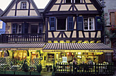 General de Gaulle street, Houses. Riquewihr. Haut Rhin. Alsace. France.