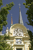 Old Town. Church of St. James Detail. Ljubljana. Slovenia.