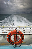 Boat Wake in Glacier Bay. Glacier Bay National Park. Southeast Alaska. USA.