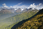 Chugach Mountains from Mt. Alyeska. Fall. Girdwood. Anchorage area. Alaska. USA.